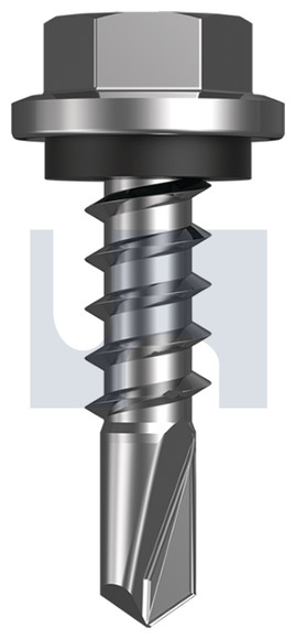 SCREW SDM HEX SEAL C4 14-10 X 25 STONE